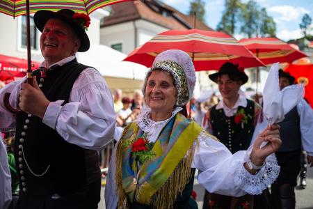 Izjemen obisk zaznamoval 50. Dneve narodnih noš in oblačilne dediščine v Kamniku (Blaž T. Muc)  (69)